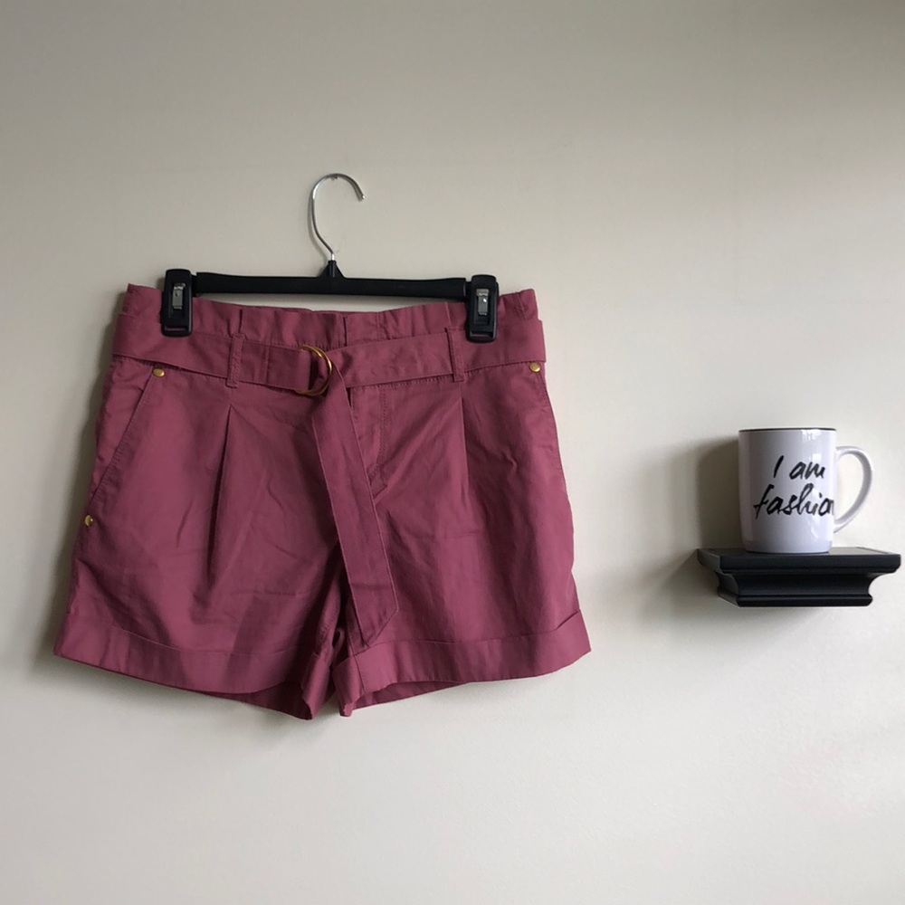 Belted Paperbag Shorts